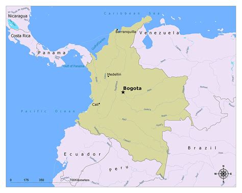 What Is The Capital Of Colombia Mapuniversal