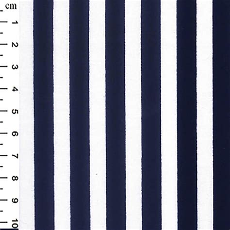 Navy Stripes On White Fabric 05m Sewing Street