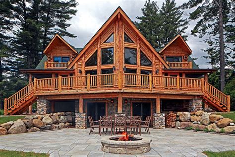 A Lakeside Retreat Log Home In The Adirondacks