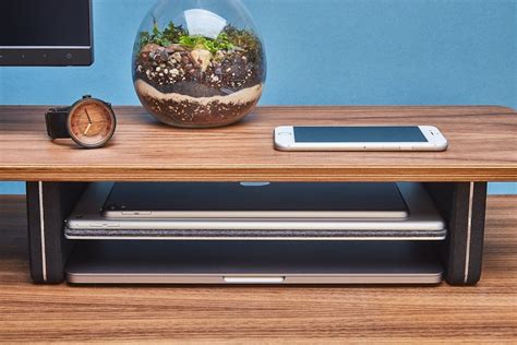 Grovemade Wood Desk Shelf System Gadget Flow