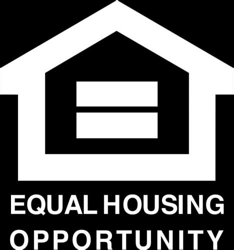 Equal Opportunity Fair Housing Vinyl Decal 4x4 White Equalhousing