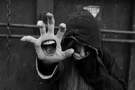 Black And White Screaming Hand Andrewperotti Flickr