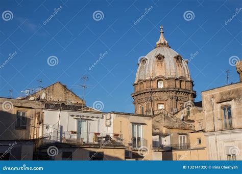 Church Dome And Rooftops Of Naples Italy Stock Photo Image Of Ancient