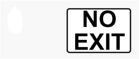 No Exit Sign Clip Art Emergency Exit Sign Free Transparent Clipart