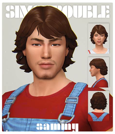 Sammy By Simstrouble Simstrouble On Patreon Sims 4 Hair Male Sims