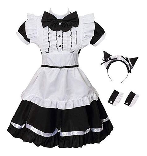 Vestido Maid Cosplay Lolita Neko Kawaii Mercado Libre