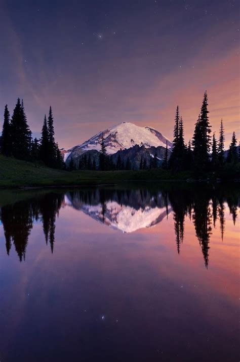 Heaven Ly Mind “mount Rainier Twilight By Ray Green On 500px
