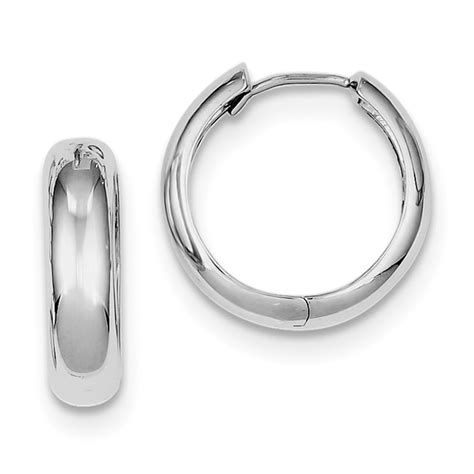 Aa Jewels Solid 925 Sterling Silver Polished Hoop Earrings 19mm X