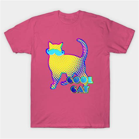 Funky Cool Cat Graphic Cat Lover T T Shirt Teepublic