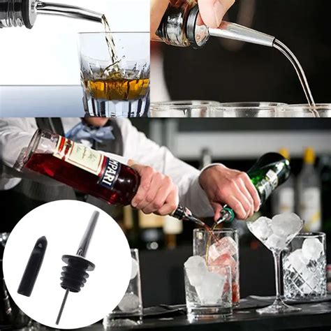 Stainless Steel Liquor Spirit Free Flow Wine Bottle Pourer Pour Spout