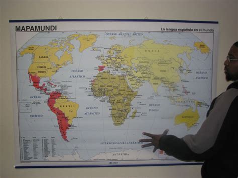 World Map In Spanish Spanish Teachers Discovery