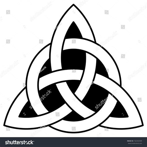 3 Point Celtic Triquetra Trinity Knot Vector De Stock Libre De