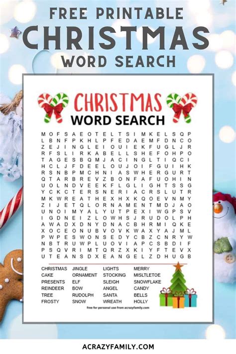 Christmas Word Puzzles Free Printable Printable Templates