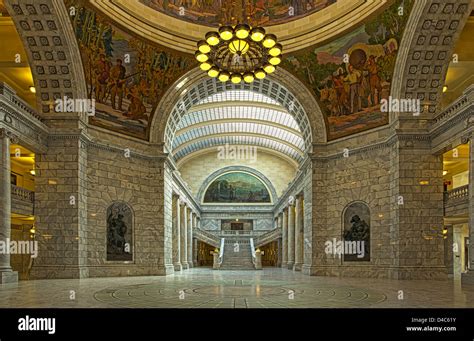 Utah State Capital Inside Supreme Court Stock Photo Alamy