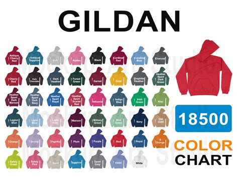 Gildan Color Chart