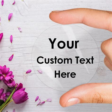 Custom Round Clear Label Gloss Transparent Labels Clear Round Stickers