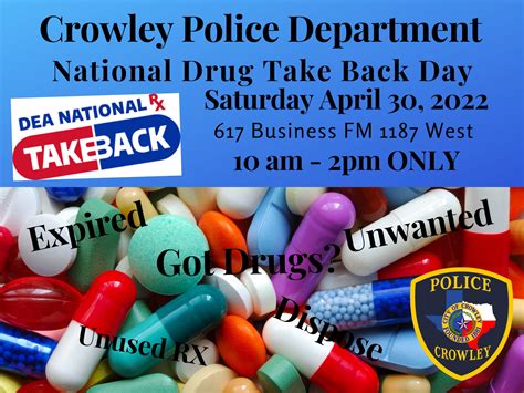 National Drug Take Back Day Crowley Texas