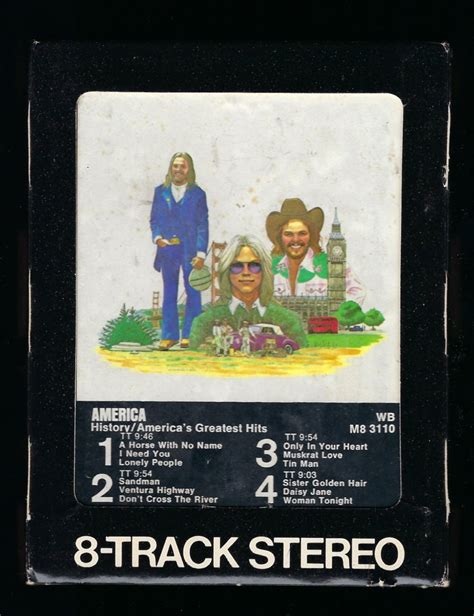 America History Americas Greatest Hits 1975 Wb T14 8 Track Tape