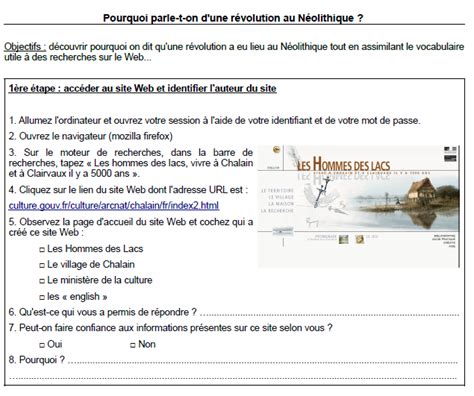 La Révolution Du Néolithique En 6ème Cours Histoire Geographie