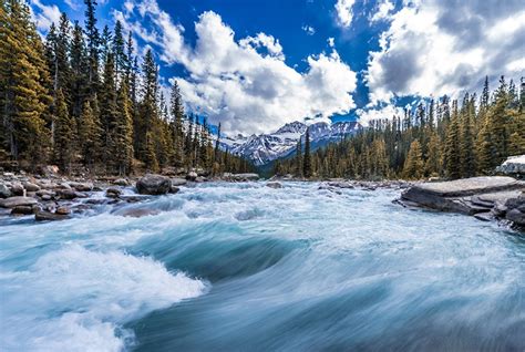 Fondos De Pantalla Canadá Ríos Piedras Bosques Fotografía De Paisaje Canadian Rockies Naturaleza