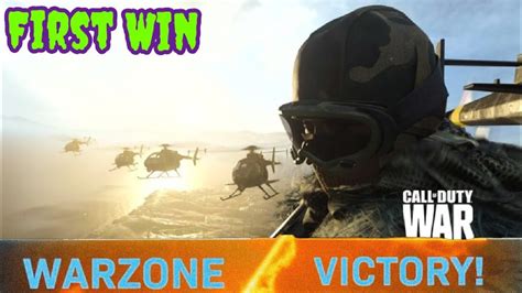 Cod Warzone First Win On Launch Youtube