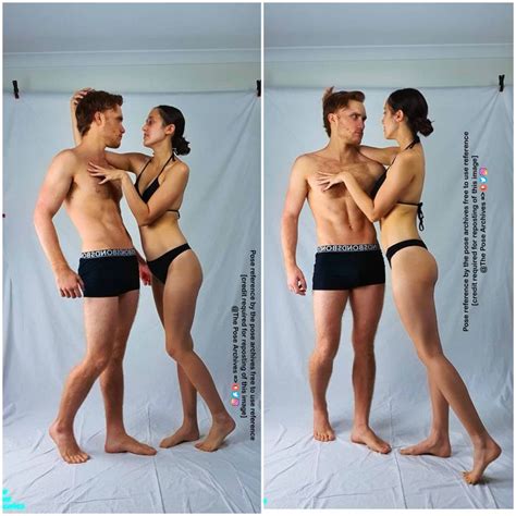 Female Touching Male S Chest Pose By Theposearchives In Poses