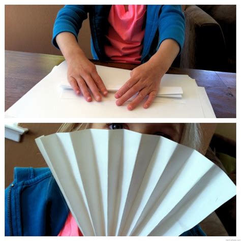 Paper Fans Folding Paper Fans Crafty Kids Childrens Crafts