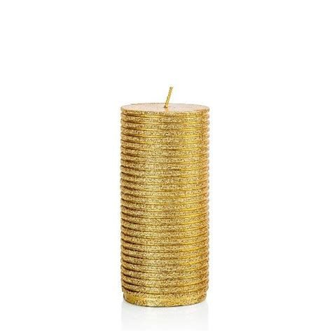 Glitter Gold Candle Large By Inv Home Large Glitter Gold Candle Inr