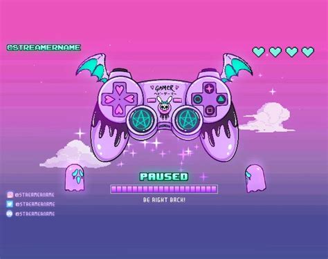 How do i create my own twitch overlay? Animated Spooky Cute Twitch screens Animated Twitch stream ...