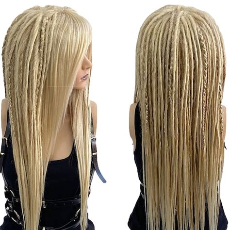 Mixed Blonde Synthetic Dread Falls 20 Inches Long Etsy