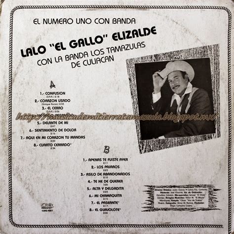 Musica De Mi Tierra Tamazula Lalo El Gallo Elizalde El Numero Uno