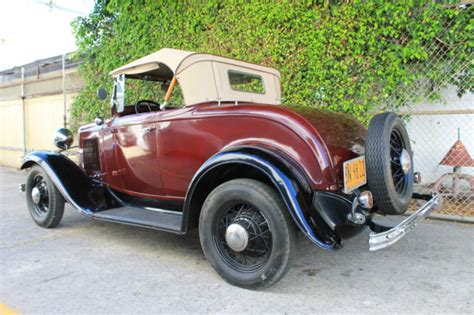 1932 Ford B Roadster Factory Original Steel California Car 4 Cylinder