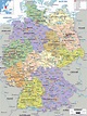 Mapa político y administrativo grande de Alemania, con carreteras ...
