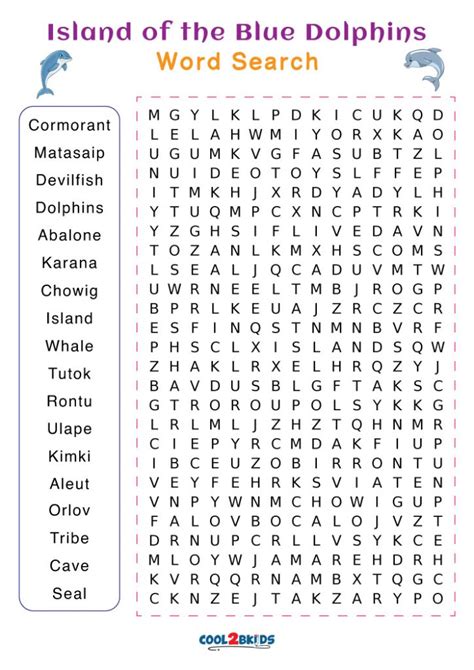 Printable Islands Word Search Cool2bkids