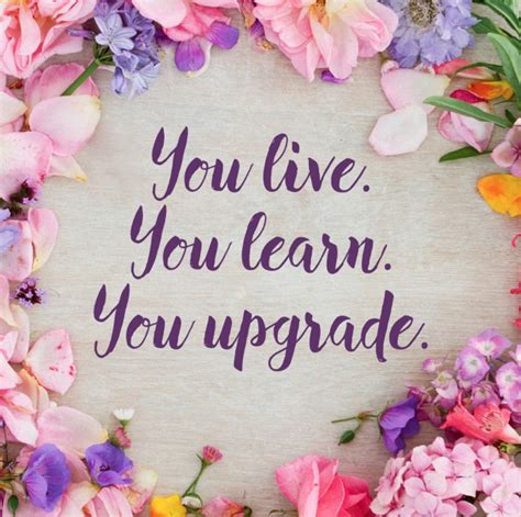 You Live You Learn You Upgrade Learning Quotes Faith In God Learning