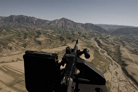 Uh 60m Door Gunners View Of Northern Afghanistan March 2014