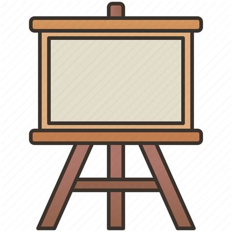 Board Canvas Easel Painting Stand Icon Download On Iconfinder
