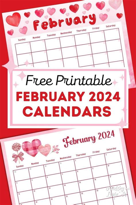 Free February Calendars 2024 February Calendar And Blank February