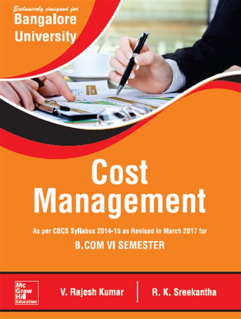 Buy Cost Management 6th Sem Bcom Book V Rajesh Kumarrk Sreekantha