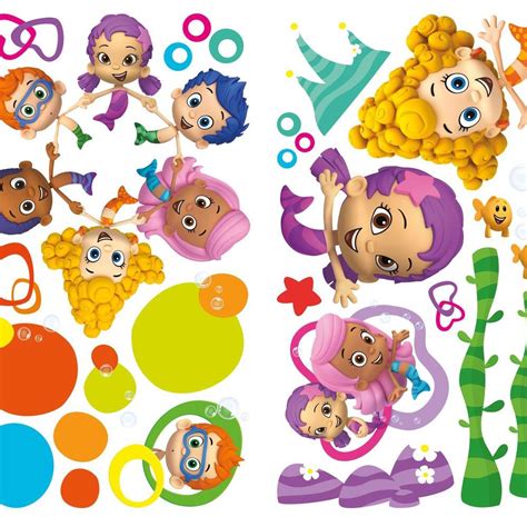 Bubble Guppies Peel And Stick Wall Decals Peel And Stick Decals The