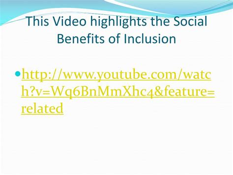 Ppt The Academic And Social Benefits Of Inclusion Powerpoint