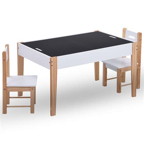 Kindertisch und stuhl aus holz 1 bank, tisch und stuhl eiche hell. 3-tlg. Kinder-Kreidetafel-Tisch und Stuhl-Set Schwarz und ...