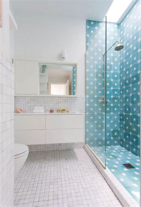 Stars Teal Cement Tiles Amethyst Artisan Bathroom Renovations
