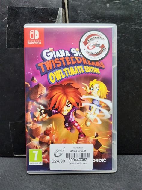 Nintendo Switch Giana Sisters Twisted Dream Owltimate Edition Used