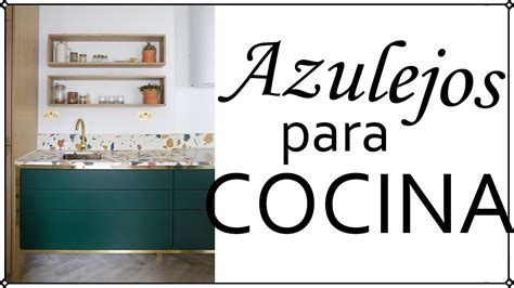 Cocinas azulejos en un bello contraste con paredes de ladrillo. Azulejos modernos para cocina | Decoración Patri-blanco ...