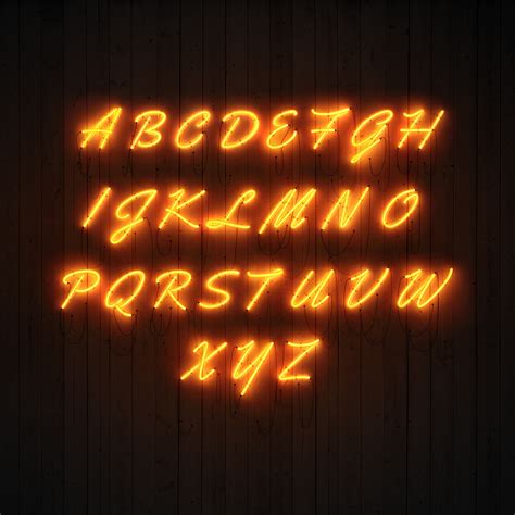 Psd Neon Font Behance