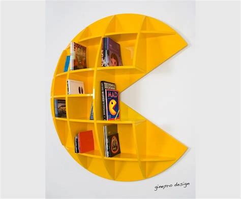 Pac Man Shelf Sala Nerd Décor Geek Deco Gamer Bookshelf Inspiration
