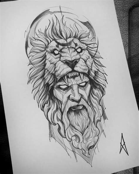 Lion Sketch Tattoo Tattoo Sketches Tattoo Drawings Sketch Drawing