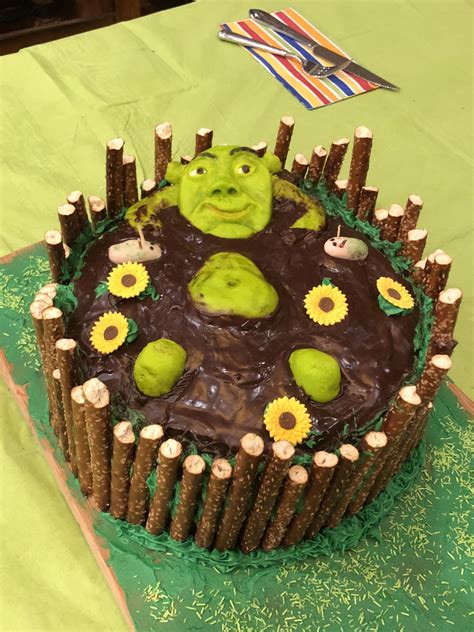 Shrek Birthday Cake Birthday Cake Cake Desserts