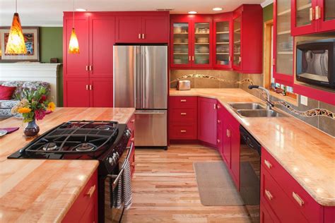 11 Sample Red Kitchens With New Ideas Home Decorating Ideas